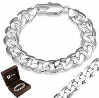 Srebrna BRANSOLETA Męska SREBRO pr. 925 Bransoletka 7mm/20cm Pancerka