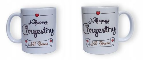 PODZIĘKOWANIE Dla Ojca Chrzestnego PIERWSZA KOMUNIA - Ręcznik Kubek na Arena.pl