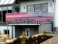 Osłona balkonowa ozdoba balkon taras NA WYMIAR siatka kwiaty zwierzęta