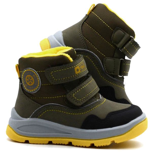 Buty zimowe chłopięce NEWS 22DZ23-5250 - khaki 27 zdjęcie 1