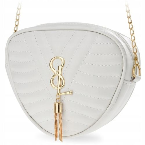 Torebka Elegancka Listonoszka Torebeczka Pikowana Z Łańcuszkiem Breloczkiem na Arena.pl