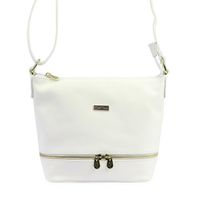 Miejska Skórzana pojemna damska listonoszka torebka na ramię MiaMore