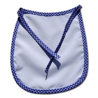 Śliniak Dziecięcy Premium Niebieska Kratka Sublimacja Termotransfer