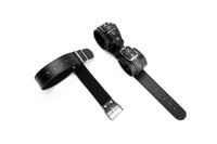 bondage collar and wrist cuffs