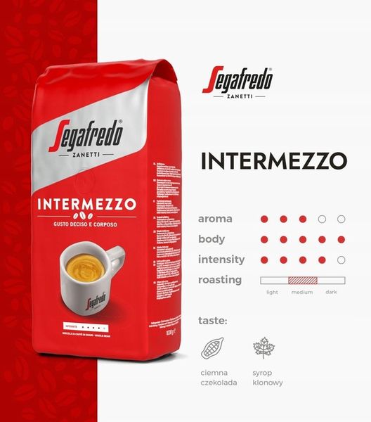 Kawa mielona Segafredo Intermezzo 4 x 250g zdjęcie 3