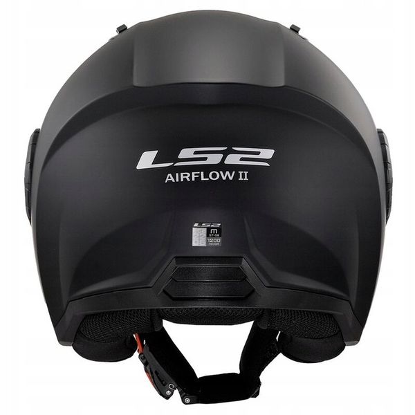 KASK LS2 OF616 Airflow II ECE 22.06 Solid Black Matt Czarny Mat Rozmiar M zdjęcie 11