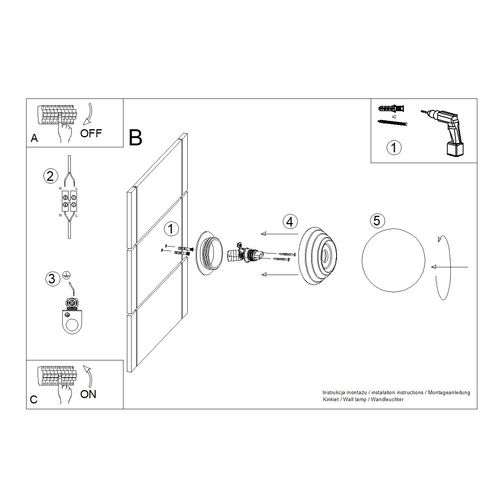 Kinkiet ZORI żółty IP44 na Arena.pl