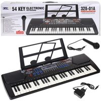 Keyboard Pianino Elektroniczne do Nauki Gry Organy 54 Klawisze Mikrofon