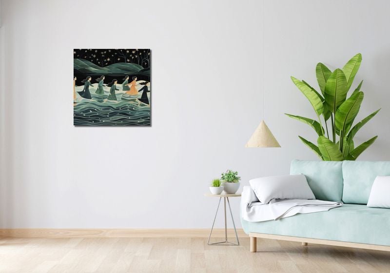 Obraz 60x60cm Nocna Procesja zdjęcie 2