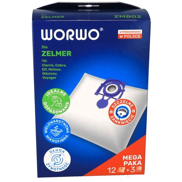12 Worki do odkurzacza Zelmer Odyssey Meteor 2 Elf zdjęcie 11