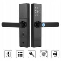KOMPLET ZAMEK KLAMKI EKRAN DOTYKOWY WIFI IC SMART DOOR LOCK DLA TUYA