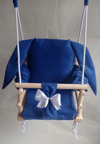 HUŚTAWKA 3w1 DLA DZIECI króliczek kolor NIEBIESKI zdjęcie 3