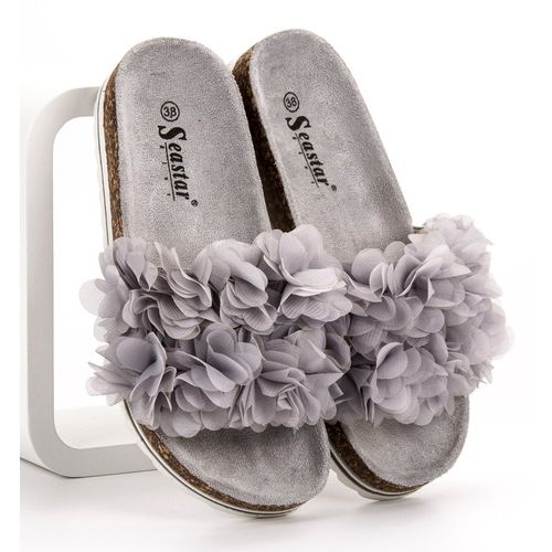 Modne Szare Klapki r.40 na Arena.pl