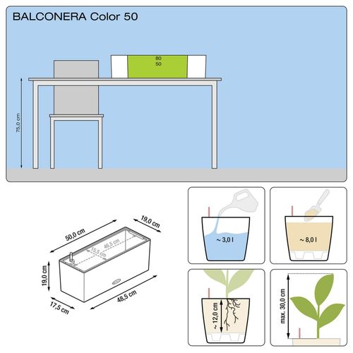 DONICA LECHUZA BALCONERA 50 BIAŁA na Arena.pl