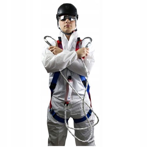 Szelki bezpieczeństwa BHP z AMORTYZATOREM Y - zestaw BASIC + 03 OXYLINE na Arena.pl