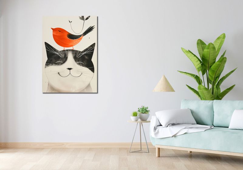 Obraz 70x100cm Pyzaty Przyjaciel zdjęcie 2