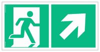 Kierunek Do Wyjścia Ewakuacyjnego W Górę W Prawo -