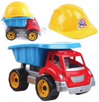 wywrotka auto kask zestaw do piasku dla dzieci technok 3978 3961
