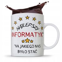 Kubek Informatyka Programisty Najlepszy Informatyk Z Nadrukiem Ze Zdjęciem