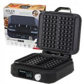 Gofrownica Z Wyświetlaczem Regulacja Temperatury Adler Ad3087 2200W Czarny