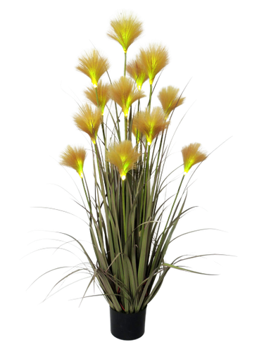 Sztuczna trawa dekoracyjna Premium podświetlana led 120 ciemne kotki na Arena.pl