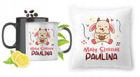 Dla Pauliny Zestaw Kubek Magiczny + Poduszka Z Nadrukiem Ze Zdjęciem