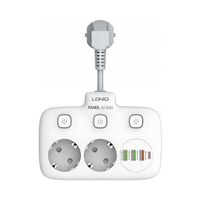 Listwa zasilająca z 2 gniazdami AC, 3x USB, USB-C