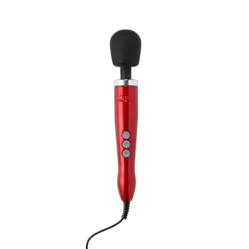 doxy die cast wand massager red - sieciowy masażer z aluminiową obudową na Arena.pl