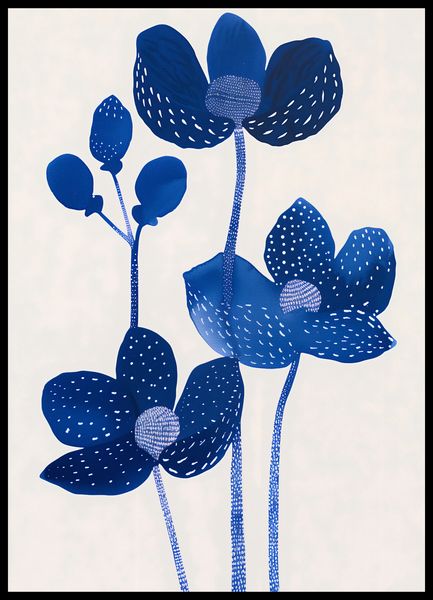 Plakat 50x70cm Nocne Kwiaty zdjęcie 2