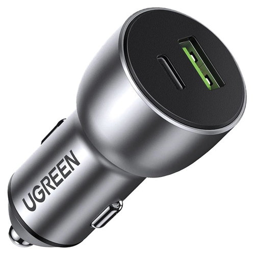 ładowarka samochodowa ugreen cd213 usb + usb-c, 36w (szara) na Arena.pl