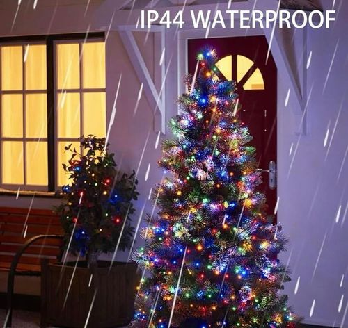 LAMPKI CHOINKOWE 1000 LED FLASH ZEWNĘTRZNE WEWNĘTRZNE ŚWIĄTECZNE MULTIKOLOR na Arena.pl