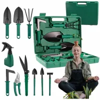 Narzędzia Ogrodowe Zestaw Stal Nierdzewna Walizka