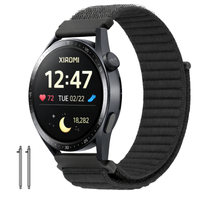 Pasek do Xiaomi Mi Watch S1 S2 S3 S4 Amazfit GTR 47mm opaska nylon czarny