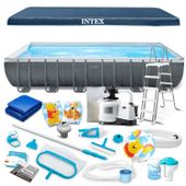 Basen ogrodowy stelażowy 732 x 366 x 132 cm 21w1 INTEX 26364