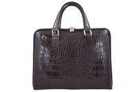 Torba na laptopa damska skórzana Barberinis - Brązowa ciemna