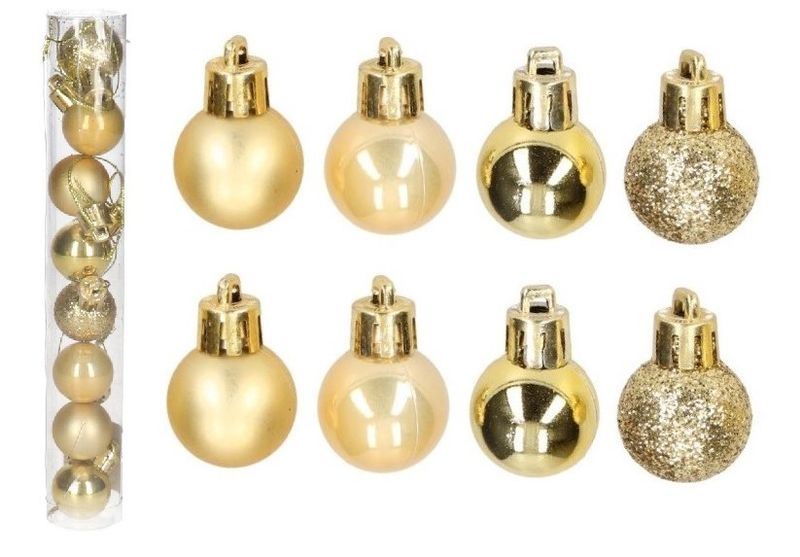 BOMBKI PLASTIKOWE NA CHOINKĘ STROIK 8SZT 4CM zdjęcie 1