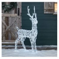Dekoracja świąteczna zewnętrzna renifer akrylowy oświetlenie 240 LED