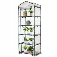 MINI SZKLARNIA BALKONOWA OGRODOWA PIONOWA TUNEL FOLIOWY 5 PÓŁEK 70x50x195cm