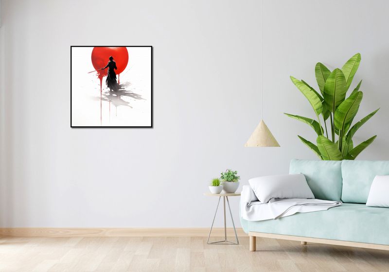 Plakat 70x70cm Samotny Samuraj zdjęcie 4