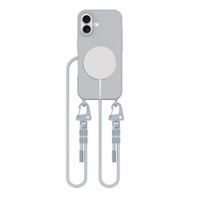 Etui Tech-Protect Magnecklace z Smyczą TPU DO iPhone 16 Crayon Grey