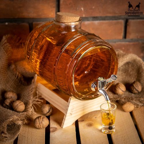 BECZKA SZKLANA 3L BECZUŁKA ANTAŁEK NA NAPOJE LEMONIADĘ WÓDKĘ WINO BIMBER na Arena.pl