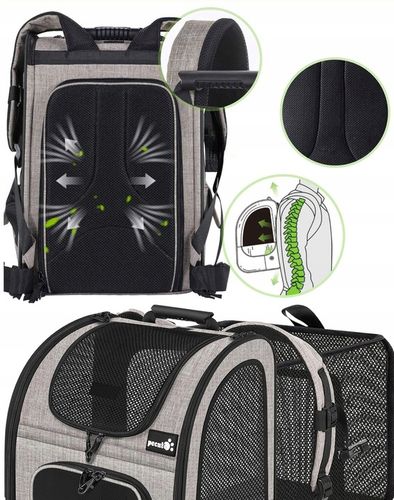 TRANSPORTER DLA KOTA PSA PLECAK TORBA Z OTWORAMI WENTYLACYJNYMI ROZKŁADANY na Arena.pl