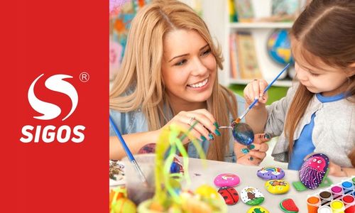 Kamienie do Malowania Zestaw dla Dzieci Farby Kreatywna Zabawka Rękodzieło na Arena.pl