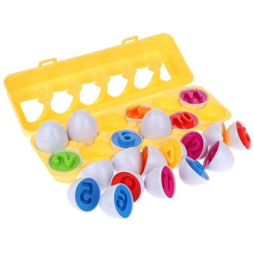 Jajka Dopasuj Pary Poznajemy Cyfry Cyferki Układanka Sorter Montessori na Arena.pl