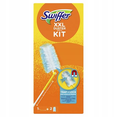 Swiffer Duster XXL Zestaw do Usuwania Kurzu Rączka i Wkłady 2 szt. + Gratis na Arena.pl