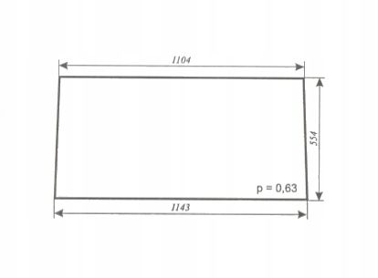 szyba tylna ciągnika C-330 C-360 MF 255 kabina Koźmin na Arena.pl