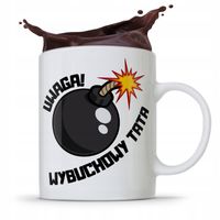 Kubek Na Dzień Ojca Dla Taty Wybuchowy Tata Z Nadrukiem Ze Zdjęciem