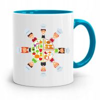 Kubek Błękitny Dla Kucharza Najlepszy Prezent Z Nadrukiem Ze Zdjęciem