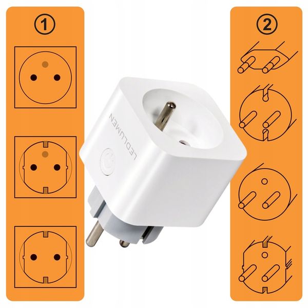 Inteligentne Gniazdko Programator Czasowy Watomierz Bolec WIFI TUYA zdjęcie 7