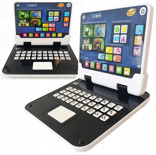 Laptop dla dzieci tablet edukacyjny komputer komputerek 2w1 zabawa i nauka na Arena.pl
